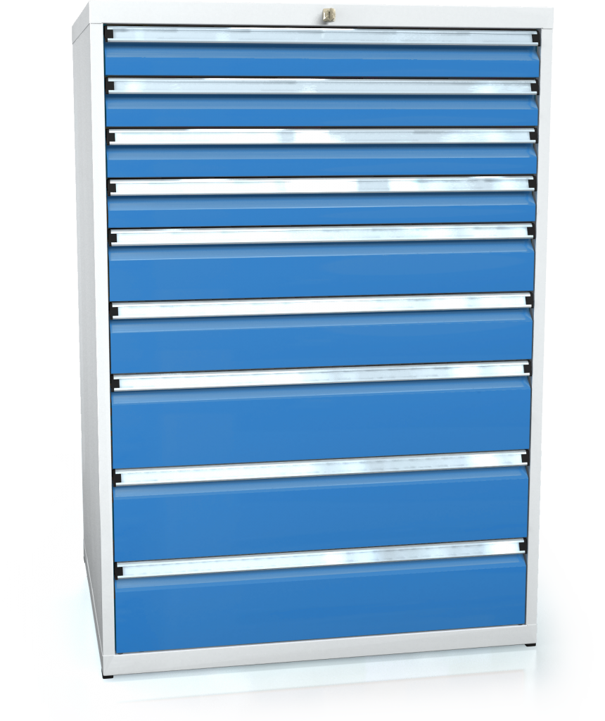 Drawer cabinet 1240 x 860 x 750 - 9x drawers